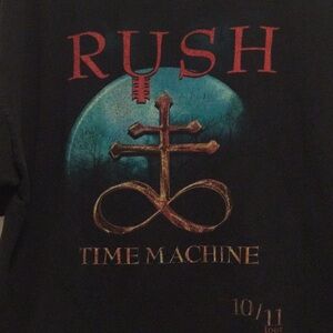 RUSH Time Machine Concert Tour 2010-2011 T-Shirt; Black; XXL